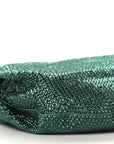Crystal Embellished Satin Mini Hotfix Jodie Emerald
