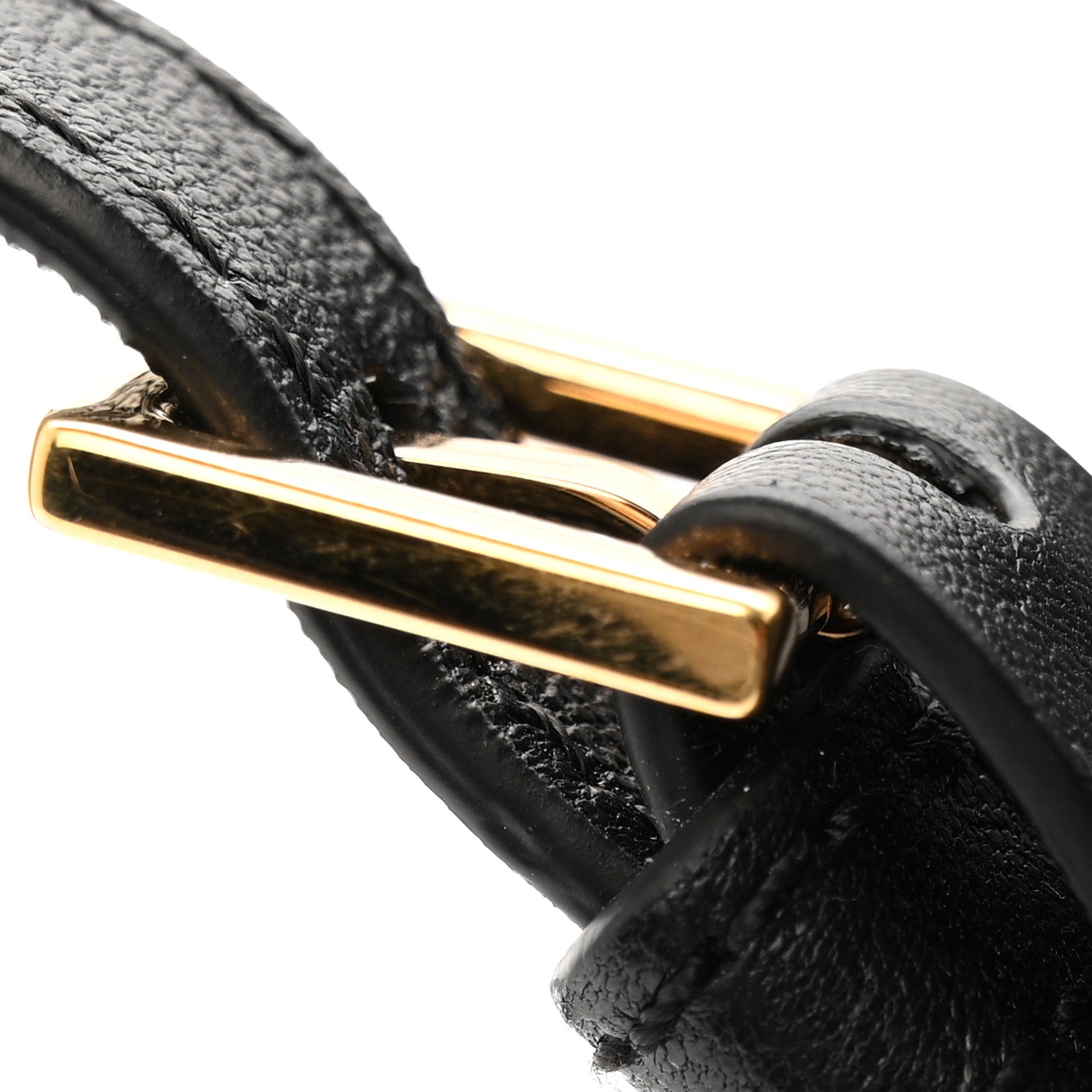 Lambskin Tag Bowling Bag Black