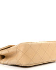 Lambskin Quilted Bekko Resin Mini Square Flap Beige
