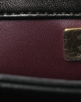 Lambskin Quilted Small Trendy CC Dual Handle Flap Bag Black