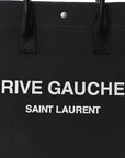 Linen Calfskin Rive Gauche North South Tote Grey