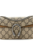 GG Supreme Monogram Super Mini Dionysus Shoulder Bag Taupe
