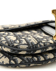 Oblique Mini Saddle Bag Blue
