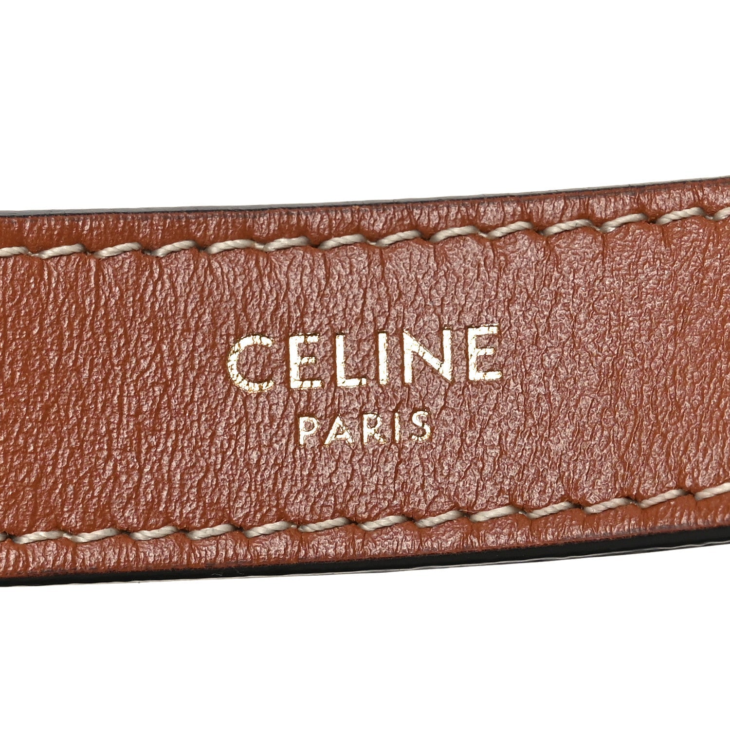 Triomphe Canvas Calfskin Ava Shoulder Bag Tan