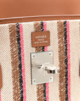 Toile Swift Broderie Shoulder Birkin Light 39 Gold Fauve Rose Pop Black