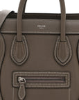 Drummed Calfskin Nano Luggage Souris