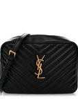 Calfskin Matelasse Monogram Lou Camera Bag Black