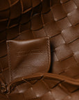 Intrecciato Medium Campana Shoulder Bag Tannin
