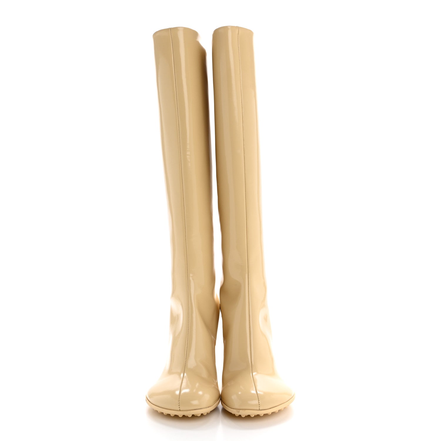 Patent Lambskin Atomic Boots 39 Rubber
