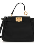 Nappa Micro Peekaboo Iconic Satchel Black