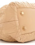 Gaufre Lambskin Cannage Delices Tote Beige