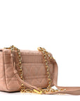 Calfskin Cannage Small Caro Bag Rose De Vents