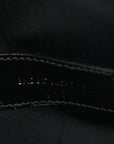 Grain De Poudre Matelasse Chevron Monogram Envelope Clutch Black