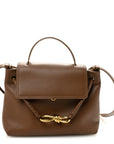 Silky Calfskin Small Ciao Ciao Nocciola