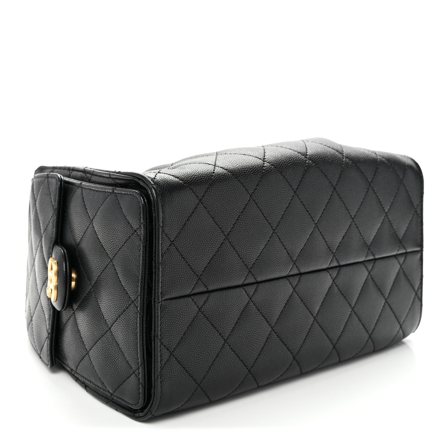 Caviar Quilted Small CHNL 25 Handbag Black