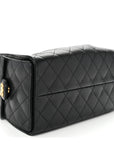 Caviar Quilted Small CHNL 25 Handbag Black