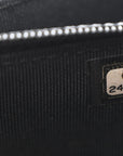 Aged Calfskin Chevron Quilted Reissue 2.55 Square Wallet On Chain WOC So Black