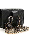 Caviar Quilted Belt Bag Black