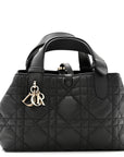 Calfskin Macrocannage Small Toujours  Black