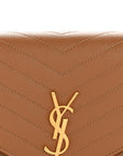 Grain De Poudre Matelasse Chevron Monogram Envelope Clutch Natural Dark