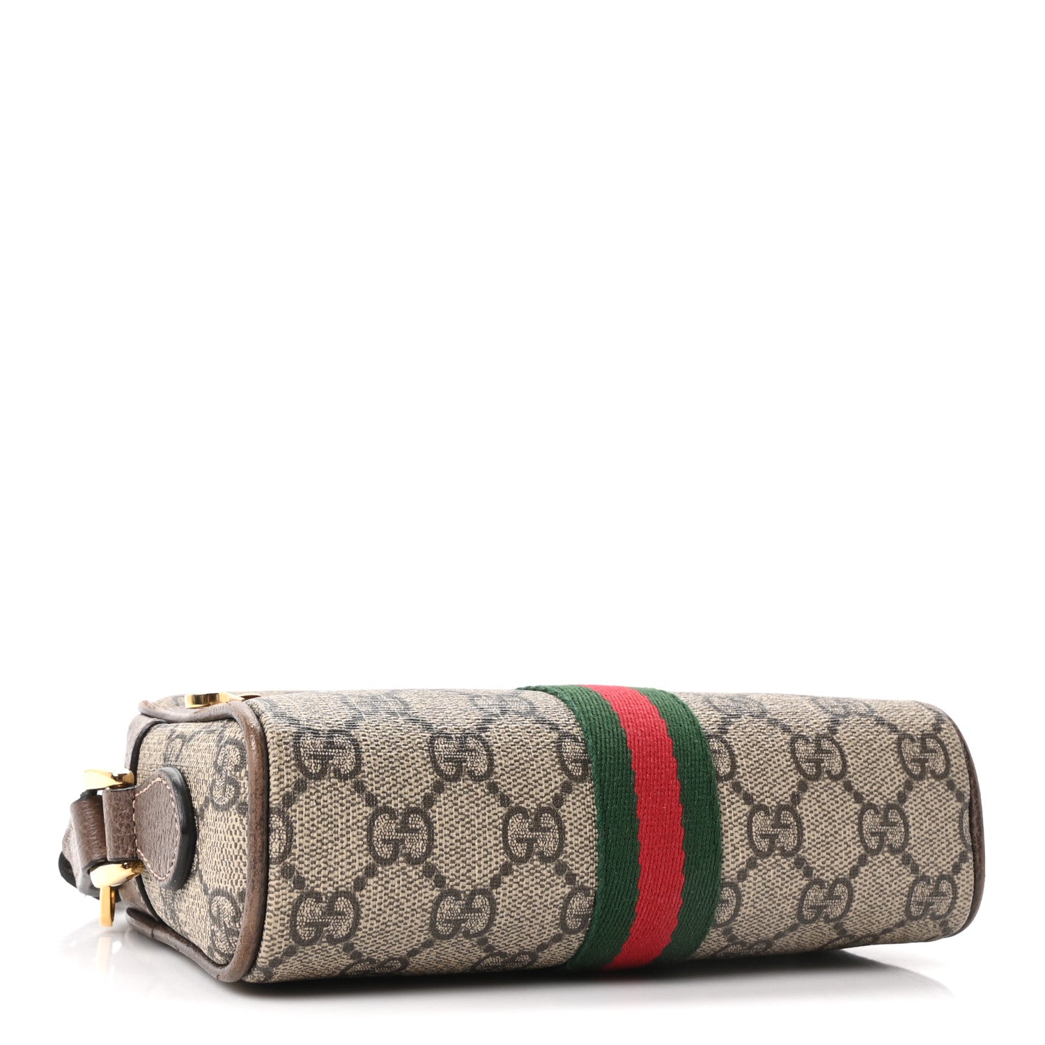 GG Supreme Monogram Web Mini Ophidia Shoulder Bag Brown