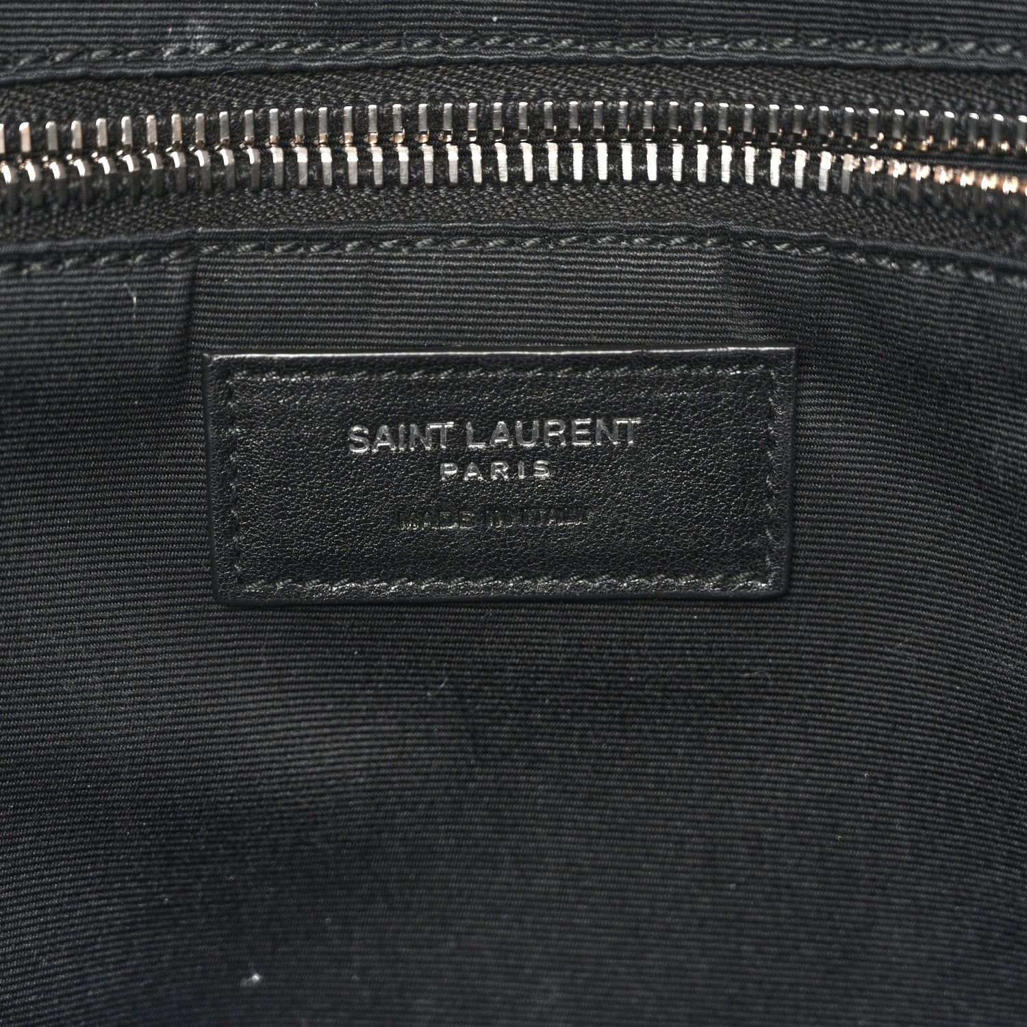 Raffia Linen Calfskin Small Rive Gauche Tote Black
