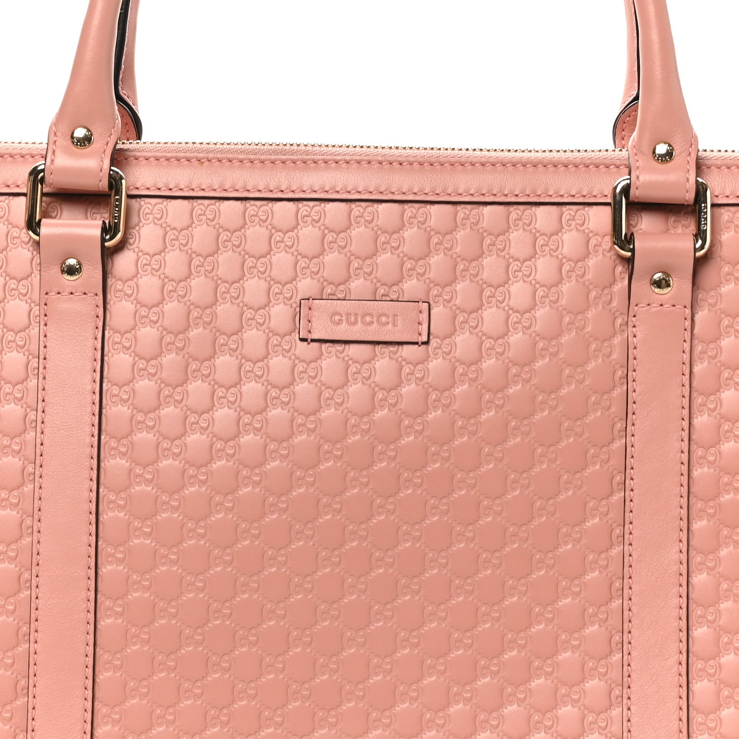 Soft MicroGCCIssima Medium Zippered Satchel Soft Pink