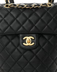 Lambskin Quilted Mini Urban Spirit Backpack Black