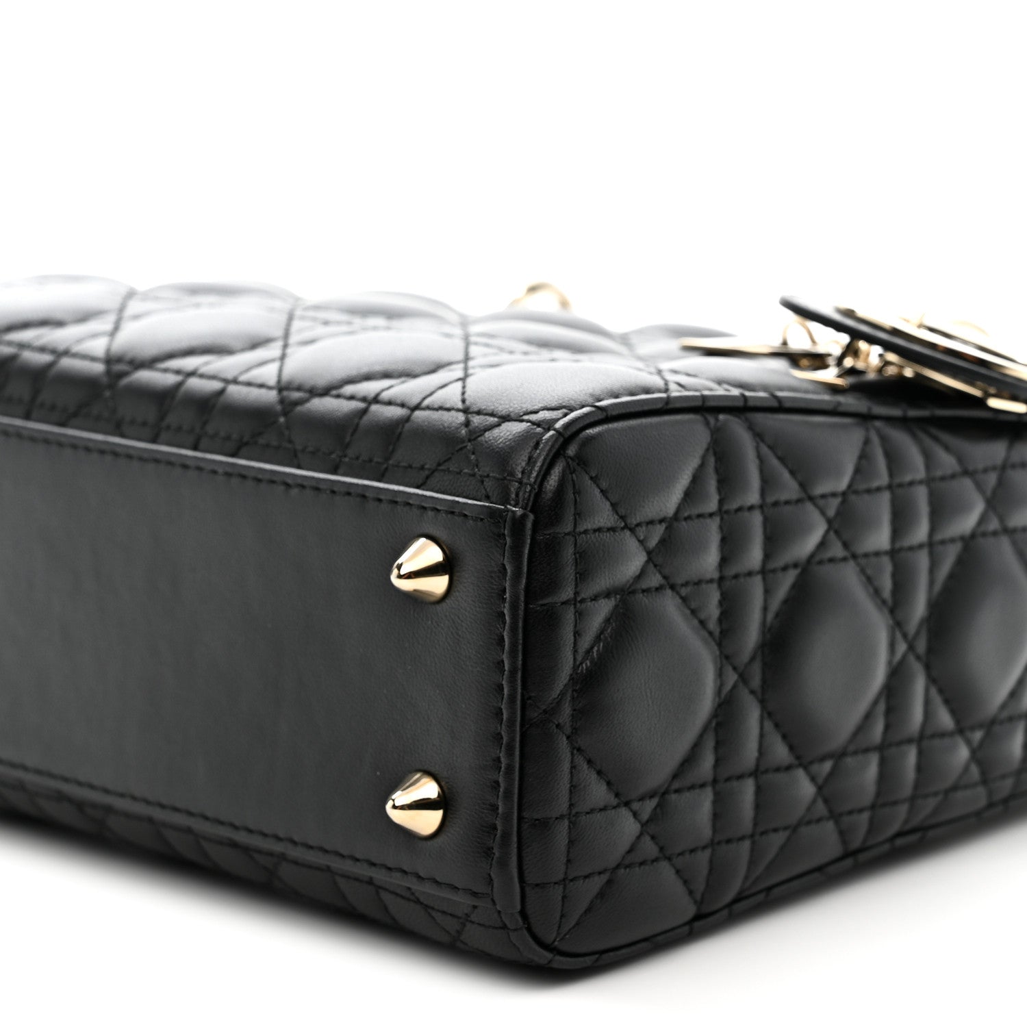 Lambskin Cannage Small My ABCD1OR Lady D1OR Black