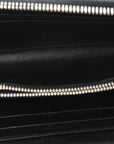 Nappa Metal Studded Zip Around Wallet Black