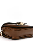 Suede MicroGCCIssima Go Small Shoulder Bag Brown