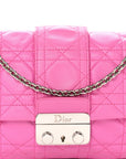 Lambskin Cannage Miss D1OR Promenade Pouch Fuchsia