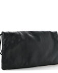 Agneau Giant 12 Rose Gold Hardware Envelope Clutch Anthracite