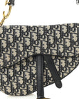 Oblique Saddle Bag Blue