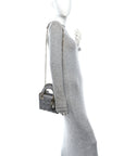 Lambskin Cannage Mini Lady D1OR Gray Opaline