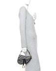 Oblique Mini Saddle Bag Blue