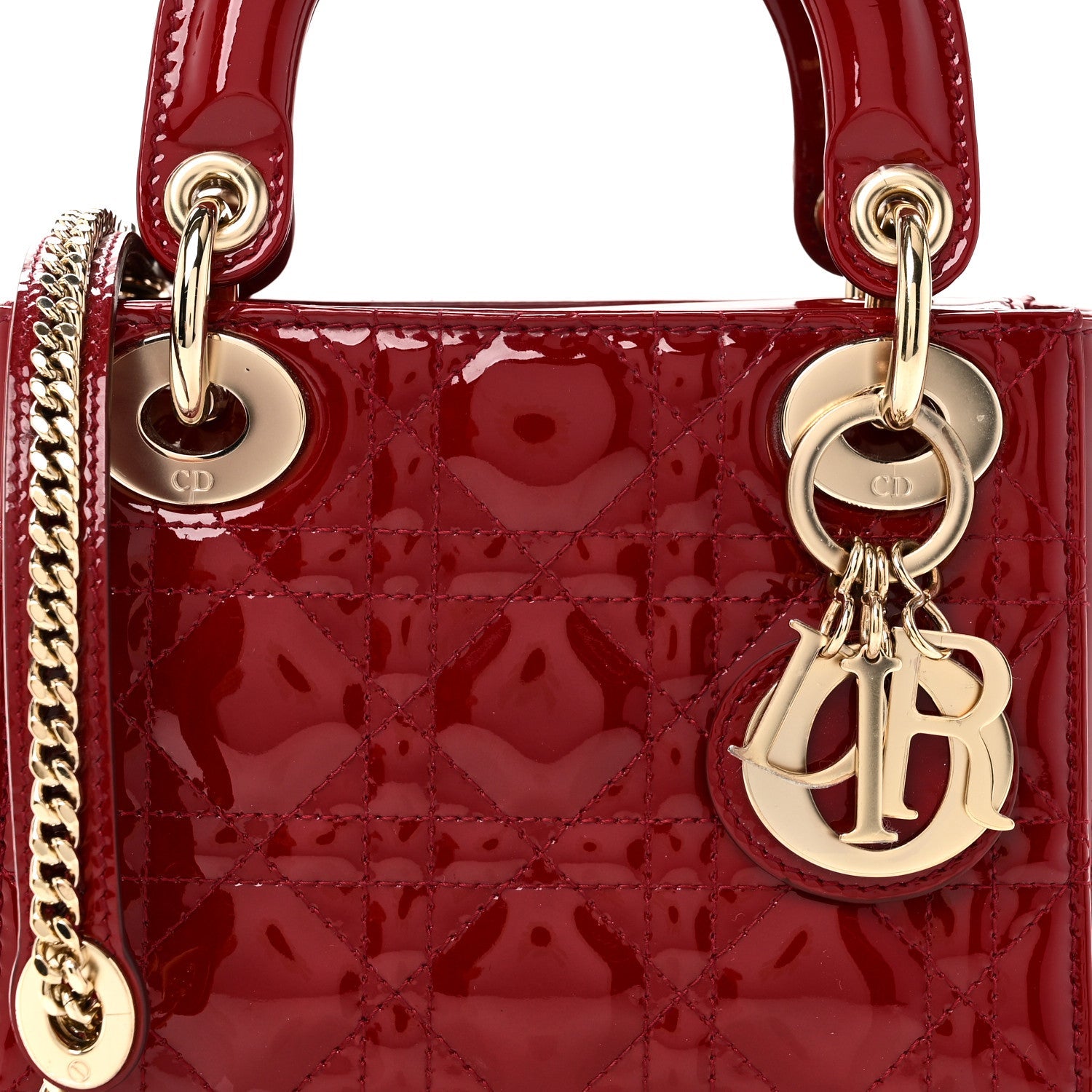 Patent Cannage Mini Lady D1OR Red