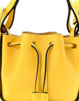 Calfskin Mini Balloon Bucket Bag Yellow