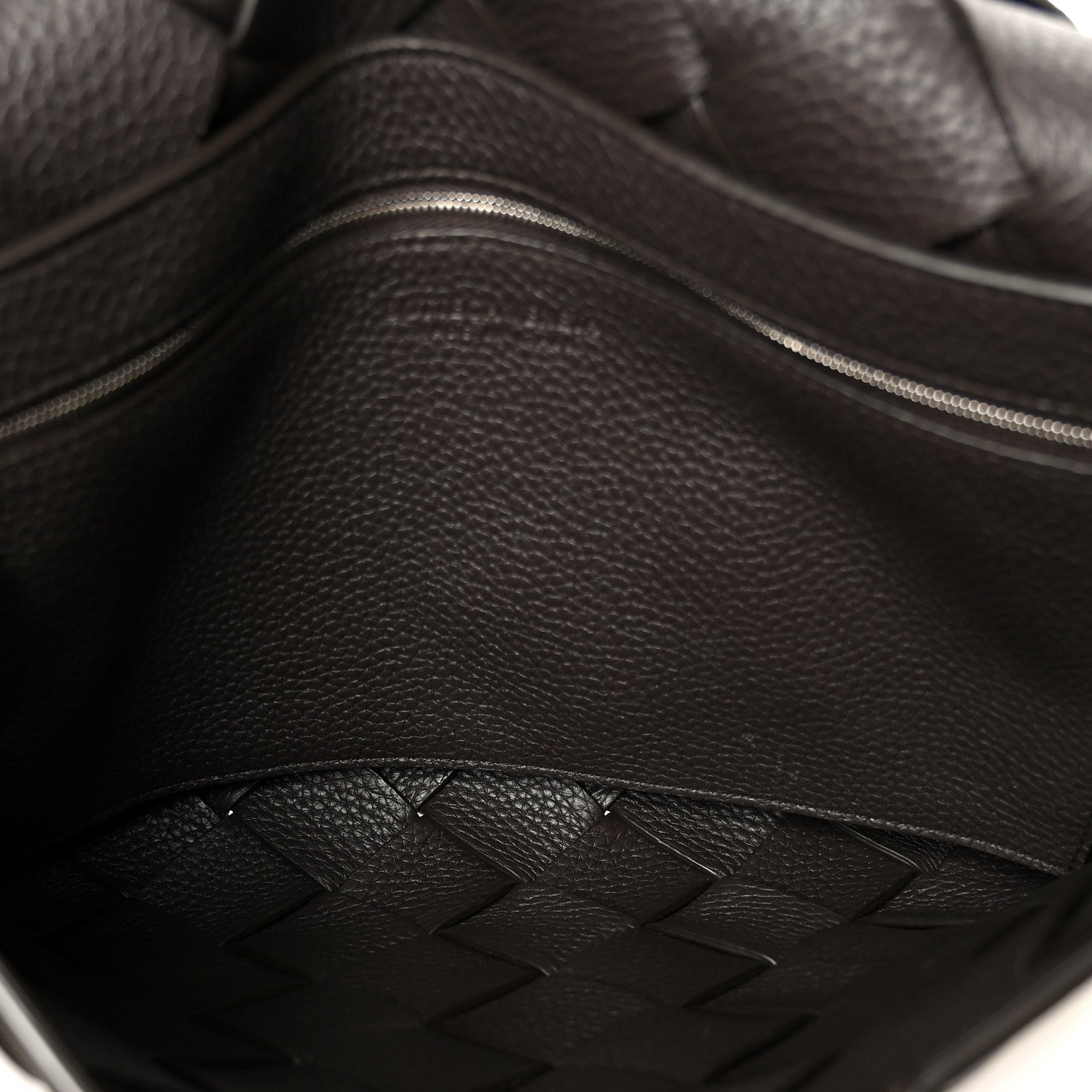 Grained Calfskin Intreccio Large Diago Crossbody Bag Fondant