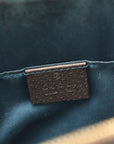 GG Supreme Monogram Textured Dollar Calfskin Web Small Ophidia Dome Shoulder Bag Beige Ebony New Acero