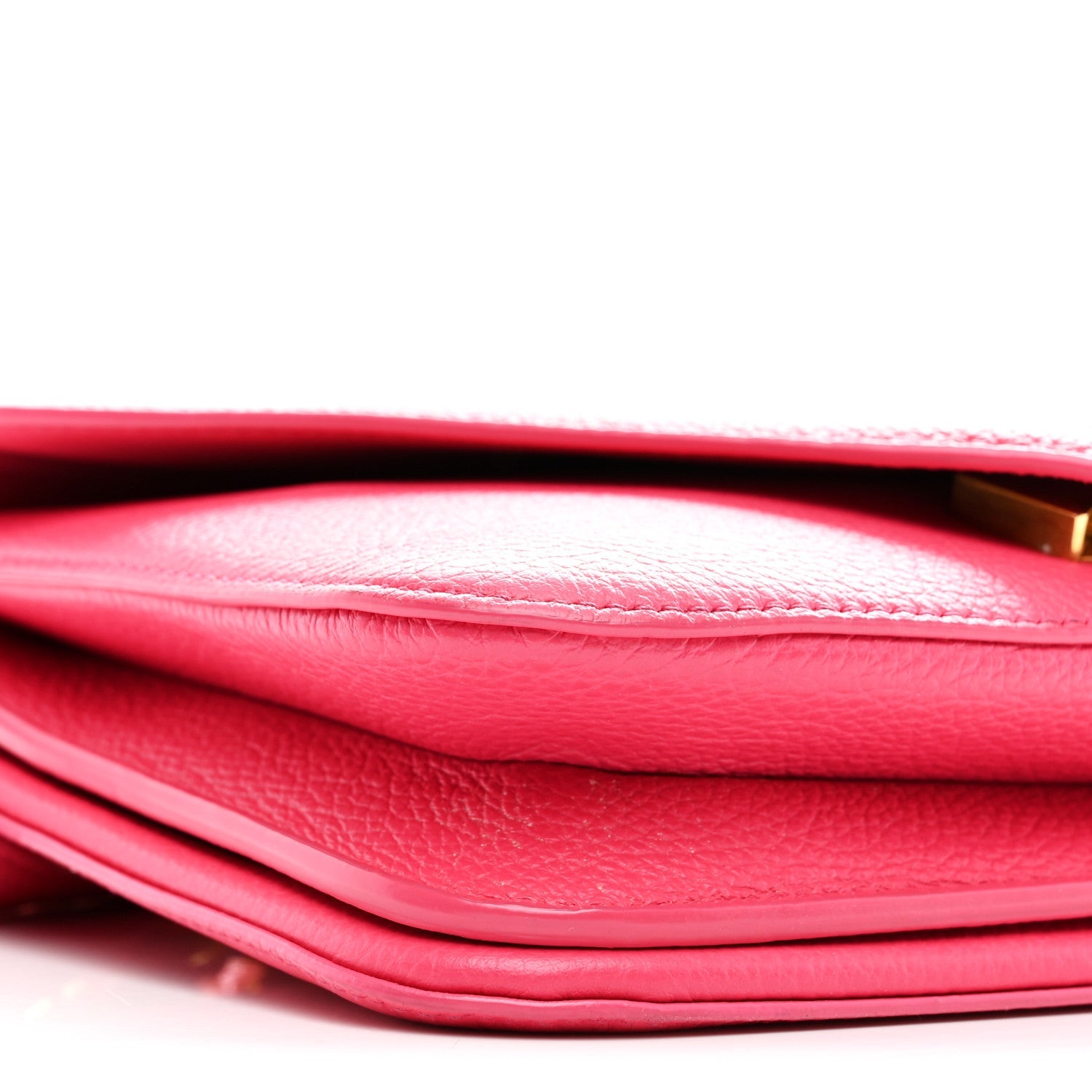 Calfskin Mount Envelope Bag Pink