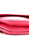 Calfskin Mount Envelope Bag Pink