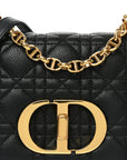 Calfskin Cannage Small Caro Bag Black