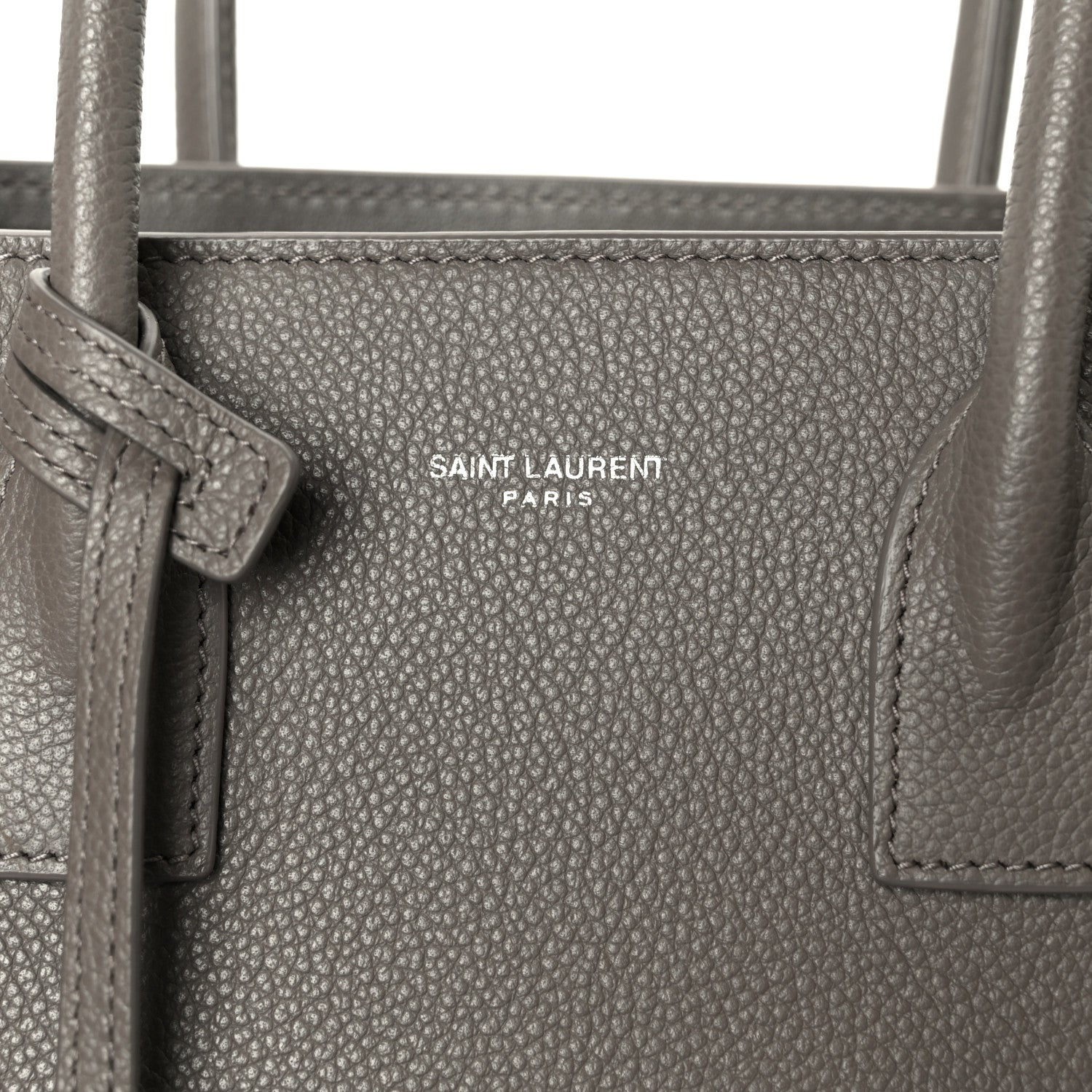 Grained Calfskin Baby Sac De Jour Taupe