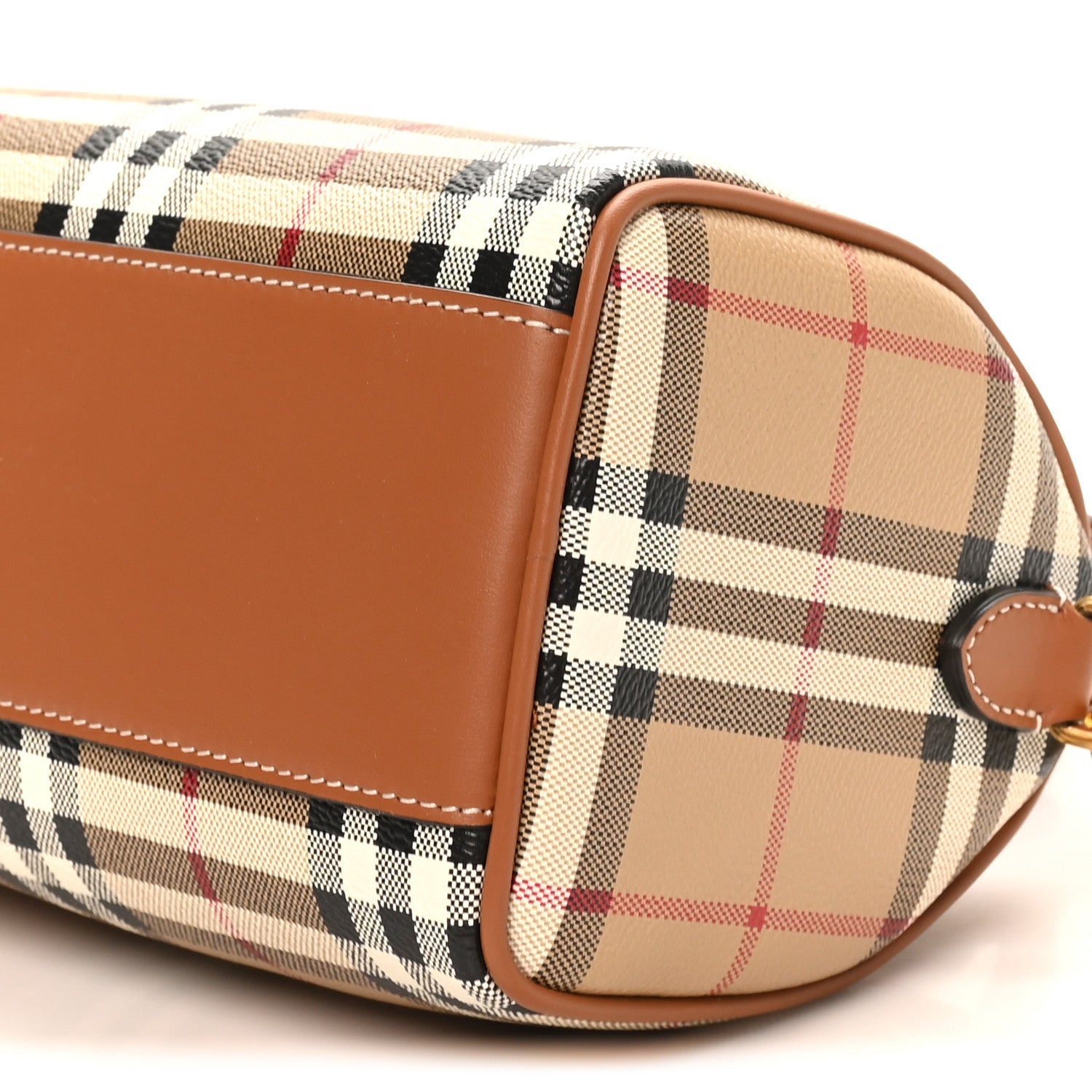 Vintage Check Mini Bowling Bag Briar Brown