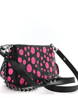 LV X YK Empreinte Multi Pochette Accessories Black Fuchsia
