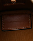 Triomphe Canvas Calfskin Mini Boston Bag Tan