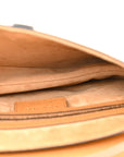 Grained Calfskin Saddle Bag Camello
