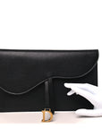 Goatskin Saddle Pouch Black