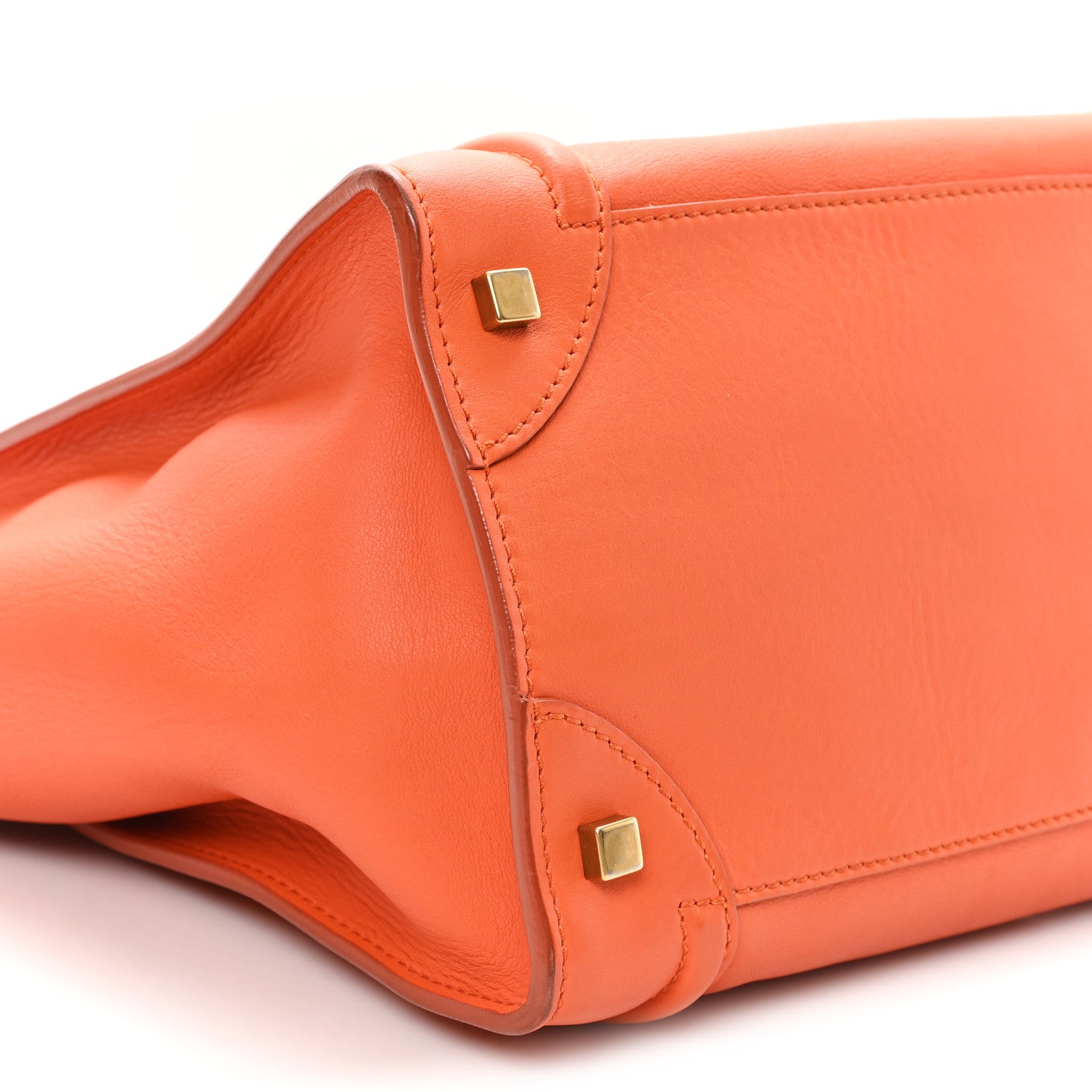 Smooth Calfskin Mini Luggage Orange